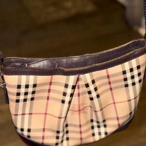 Burberry Haymaker Beige Checkered Women's Bag